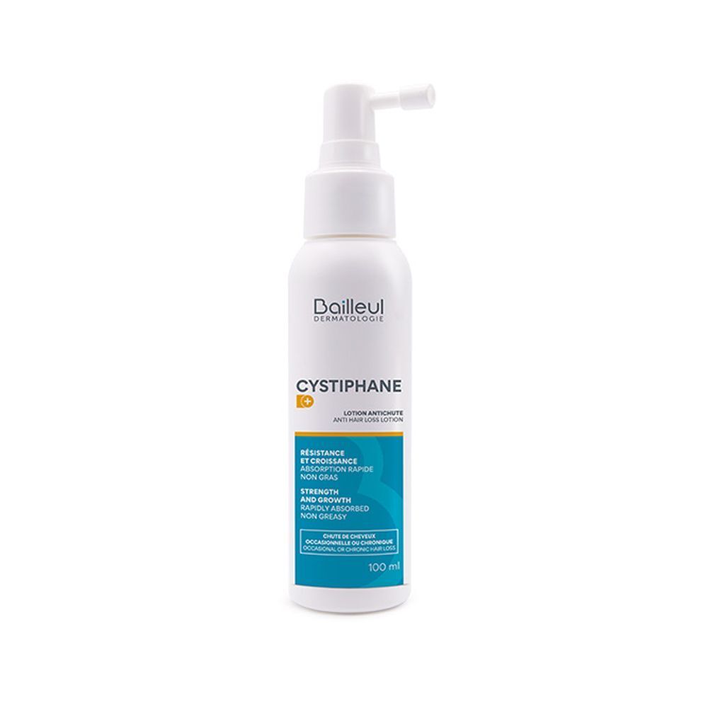 Flacone di lozione anticaduta Cystiphane con applicatore, 100 ml.