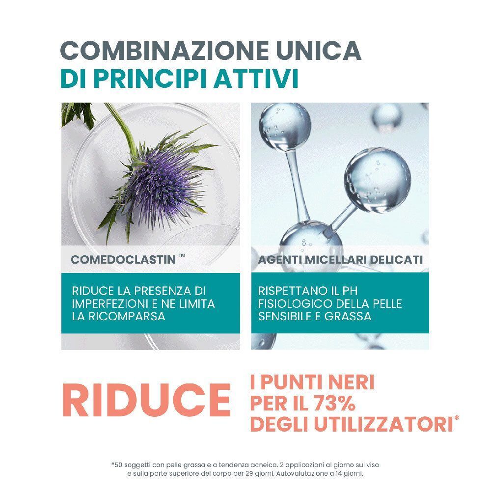 Principi attivi Eau Thermale Avène Cleanance: Comedoclastin riduce le imperfezioni, agenti micellari delicati.