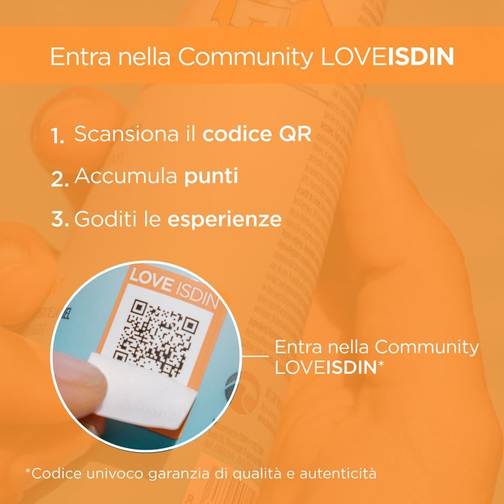 Codice QR e istruzioni per unirsi alla community ISDIN.