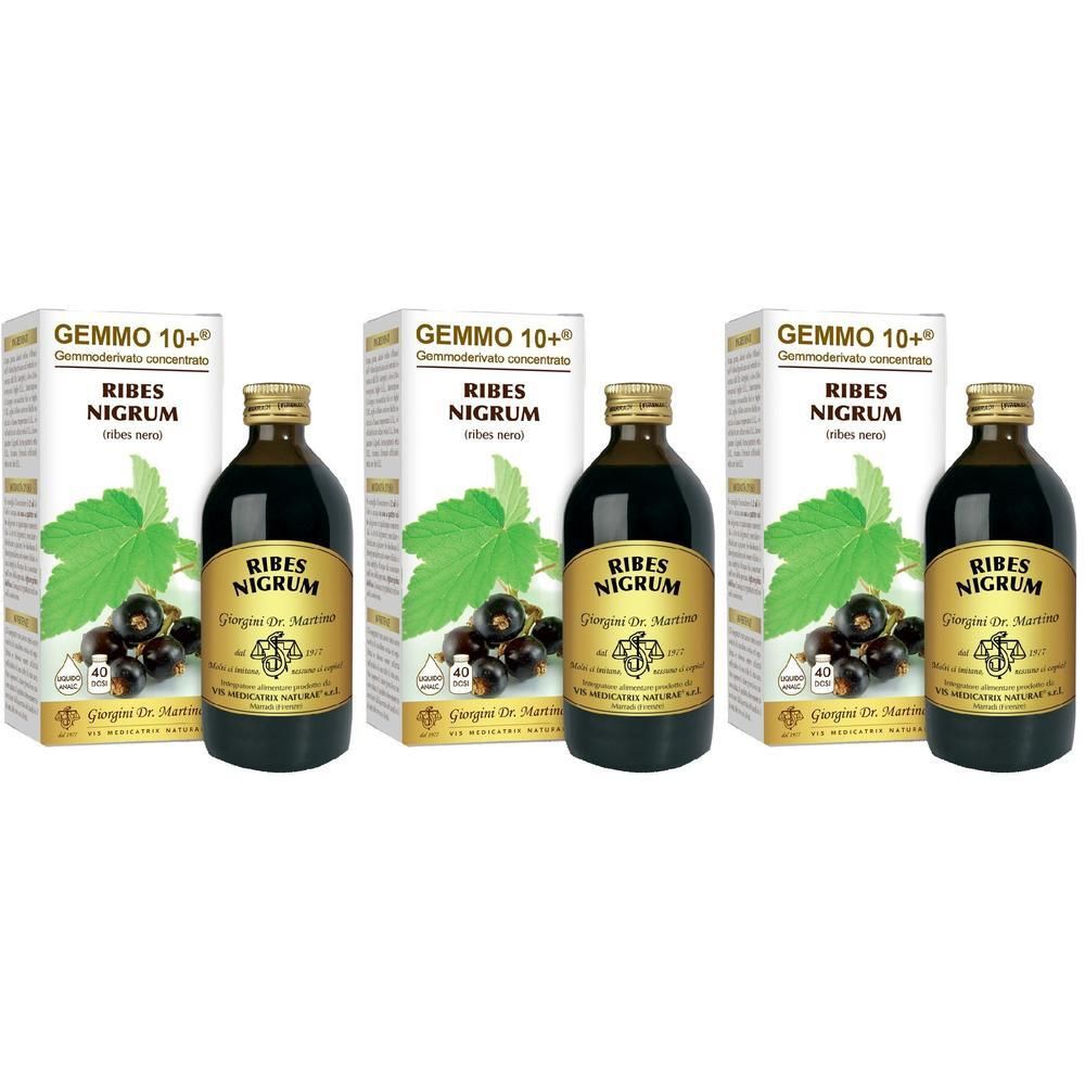Gemmo 10+ Ribes Nero 200 Ml Liquido Analcolico