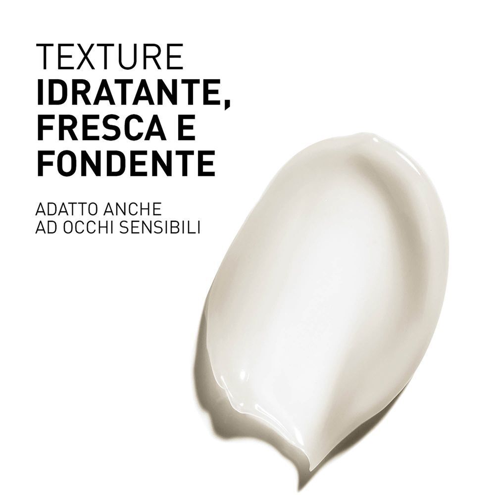 Texture idratante, fresca e fondente della crema contorno occhi.