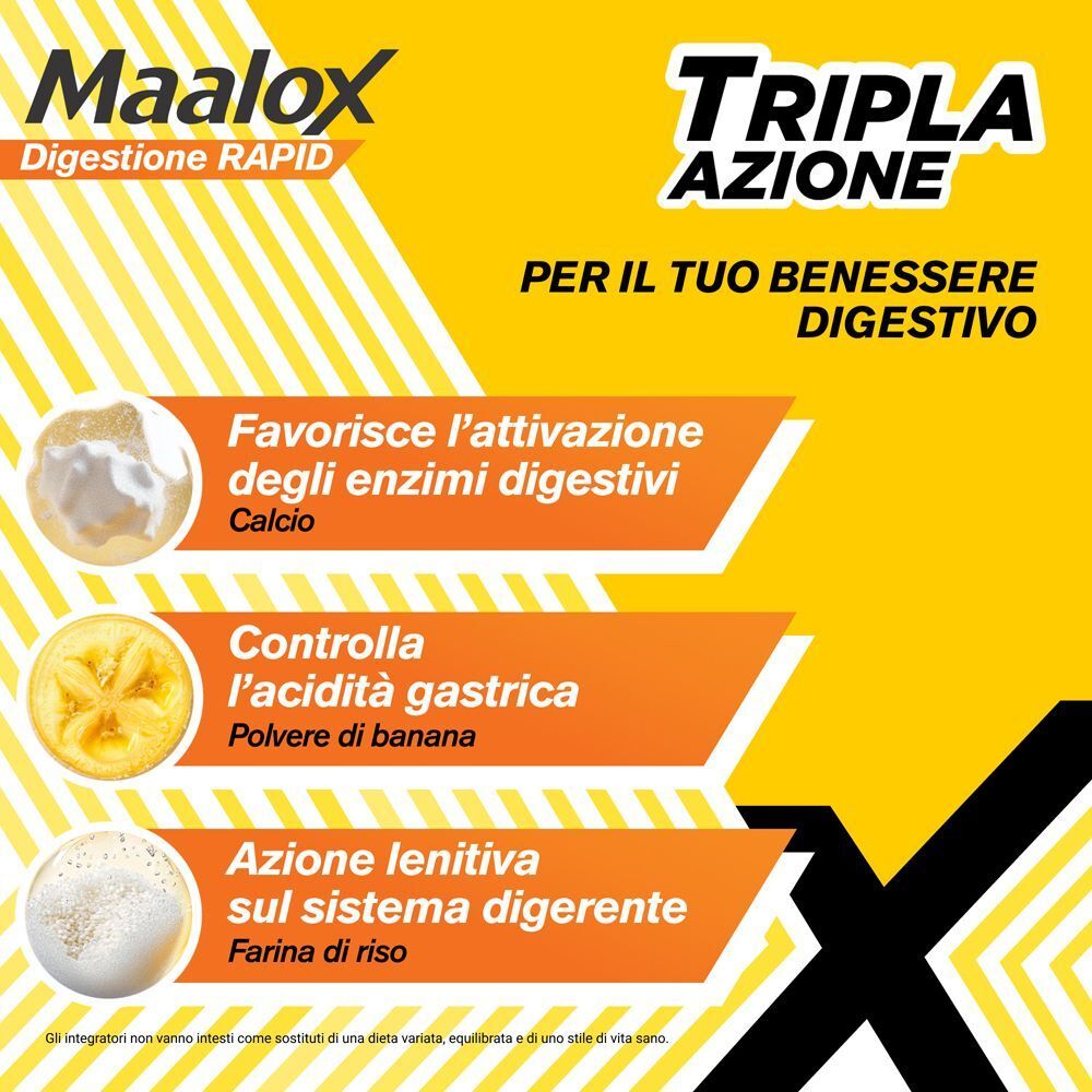 Maalox Digestione RAPID: Tripla azione per il benessere digestivo.