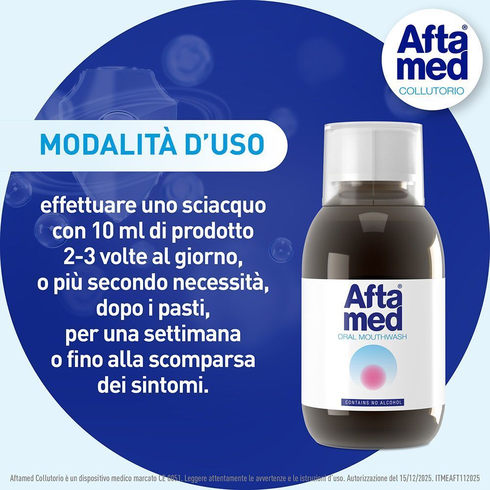 Aftamed Colluttorio: modalità d'uso.