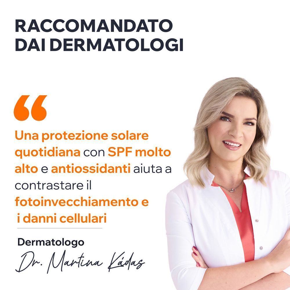 La dermatologa Dr. Martina Kadaz raccomanda lo stick solare Uriage Bariésun per la protezione quotidiana.