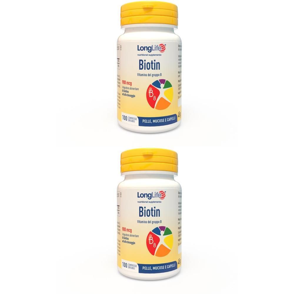 Longlife Biotin 900 Mcg 100 Compresse
