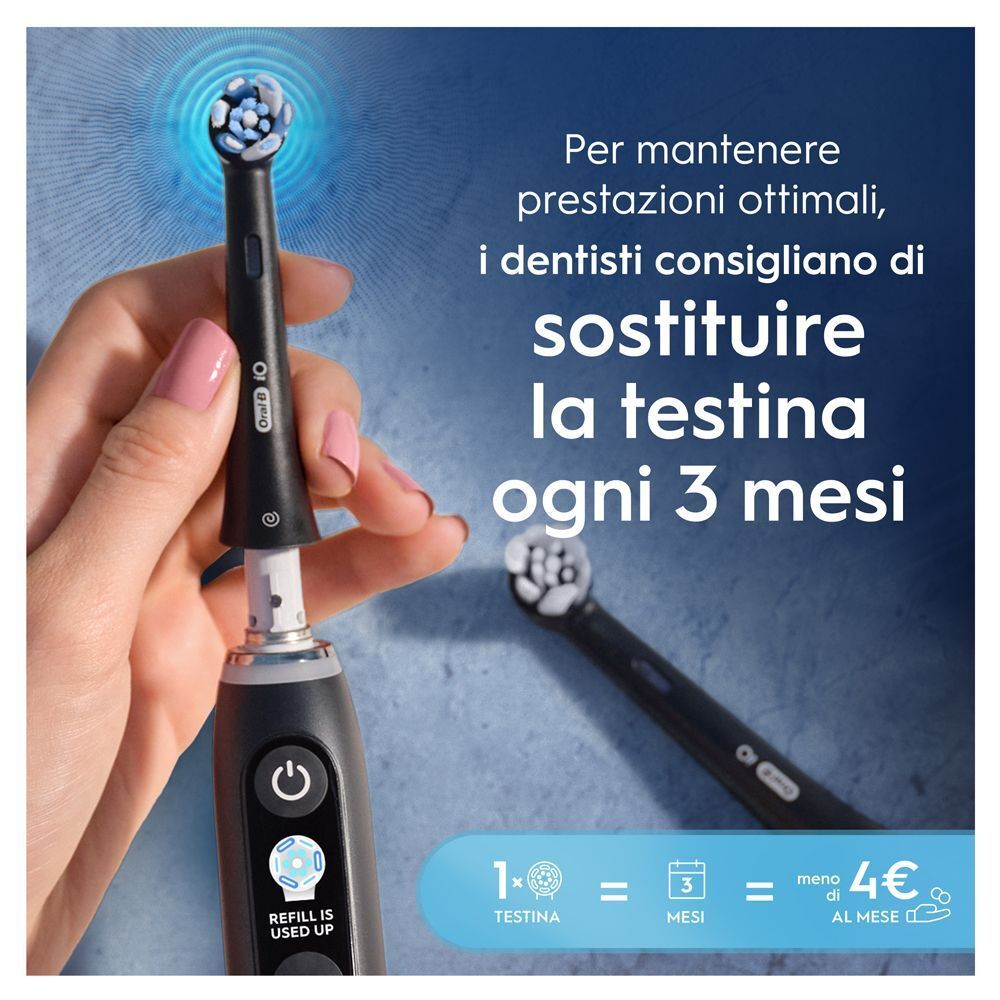 Sostituzione delle testine Oral-B iO Ultimate Clean ogni 3 mesi.