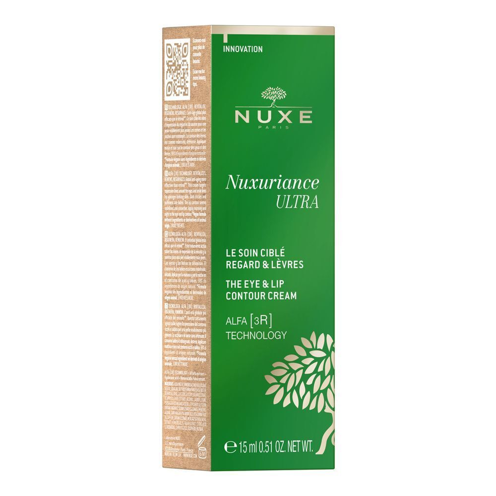 Confezione di crema contorno occhi e labbra Nuxuriance Ultra Nuxe, 15ml.