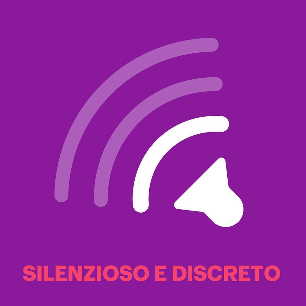 Simbolo per vibrazioni silenziose e discrete.