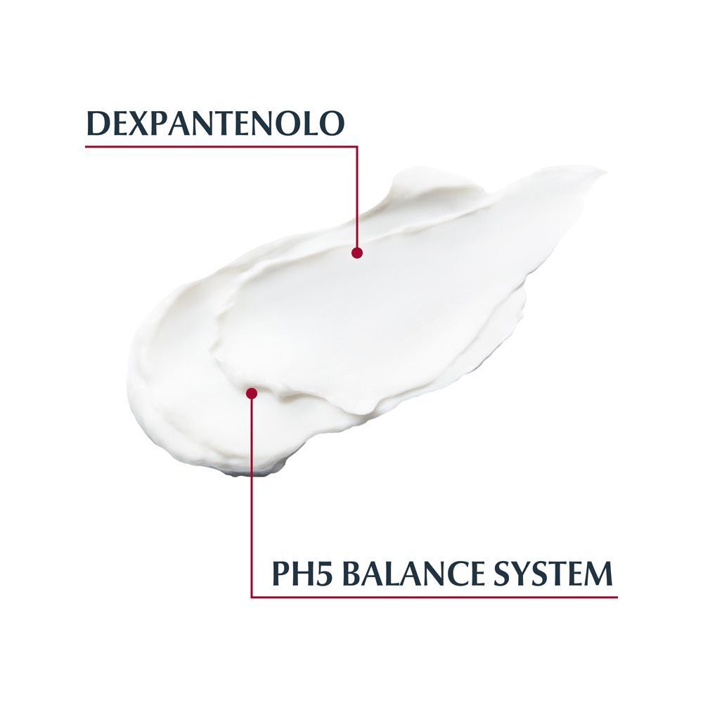 Crema Eucerin pH 5 con Dexpantenolo e Sistema pH 5 Balance.