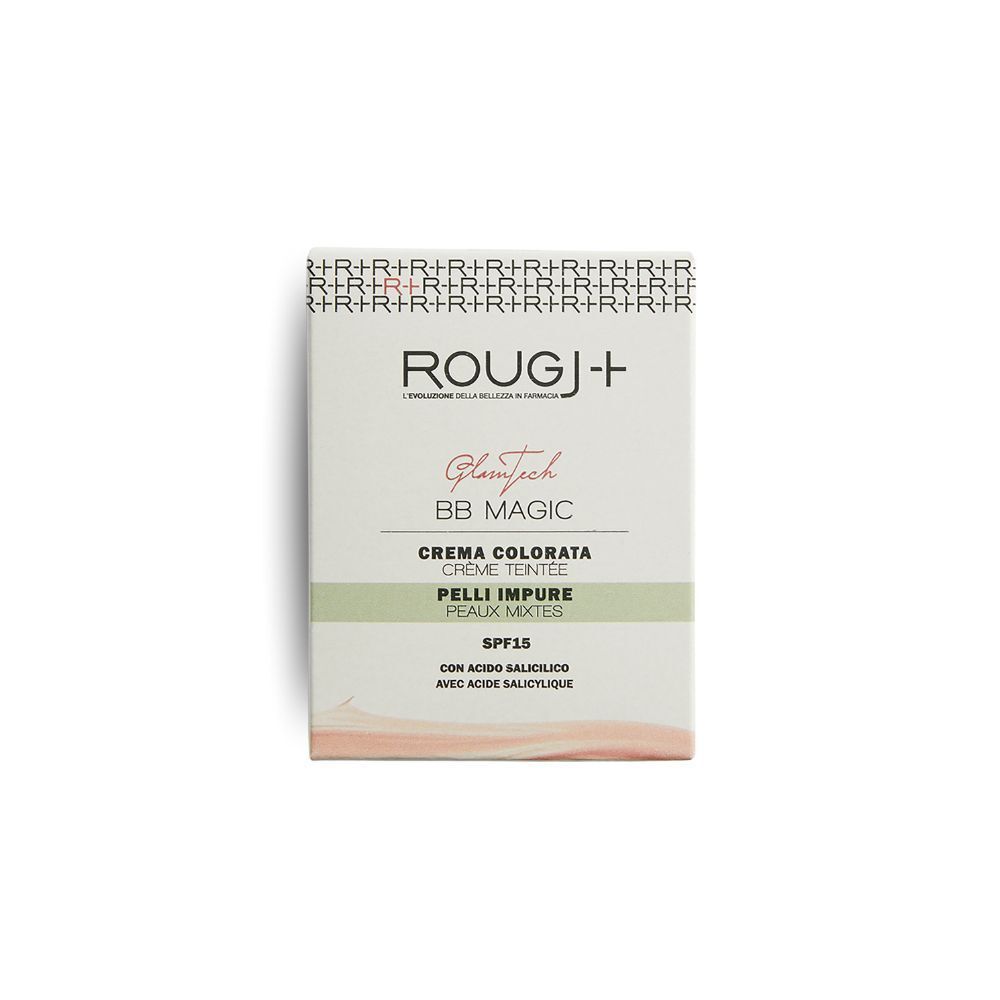 Confezione Rougj BB Magic SPF 15 Crema Colorata per pelli impure.