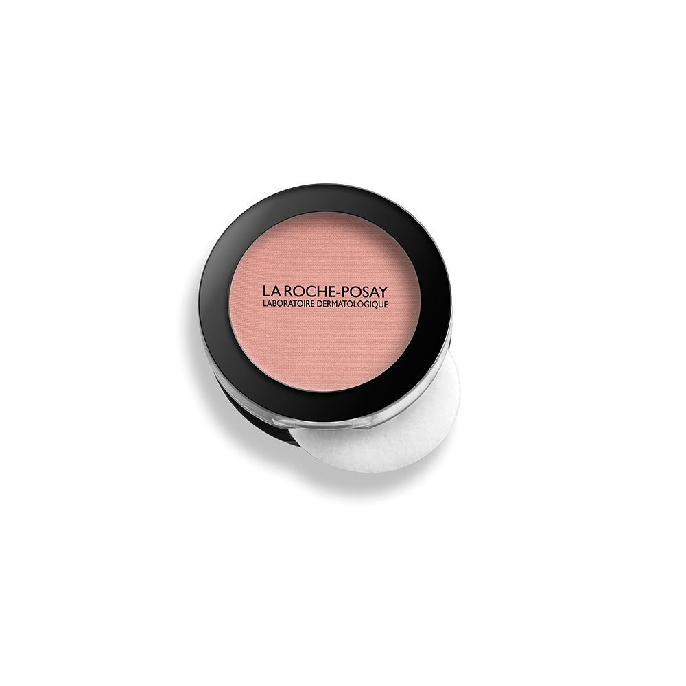 Cipria La Roche-Posay Toleriane Rose, aperta con applicatore.