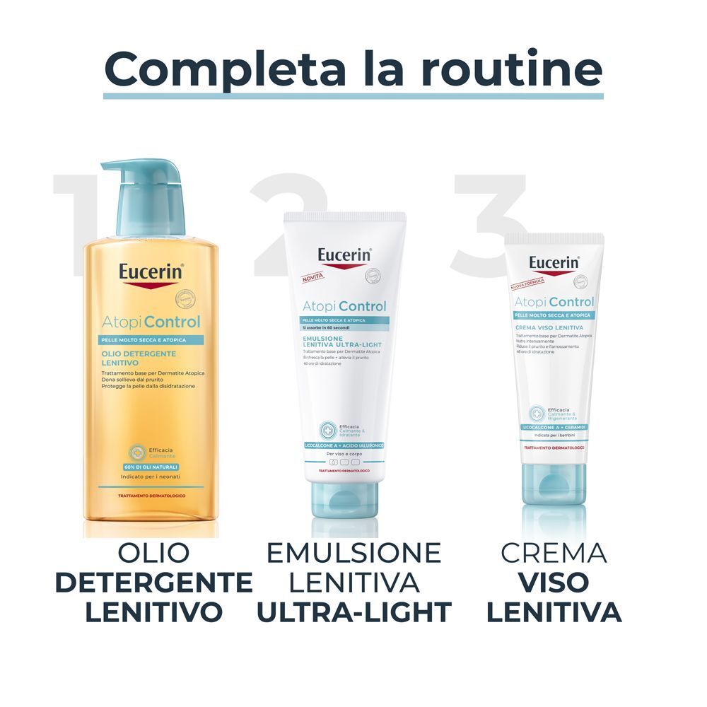 Fasi della routine: Olio detergente, emulsione ultra-leggera, crema viso.