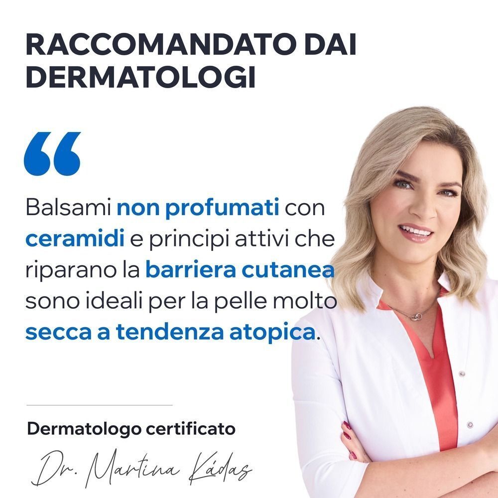 Confronto balsamo Uriage Xemose C8+ prima e dopo la formula.