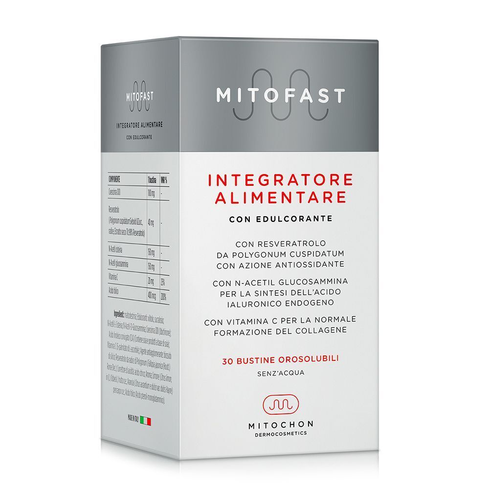 Mitochon Mitofast Integratore Alimentare Orosolubile Con Edulcorante Stick Orosolubili