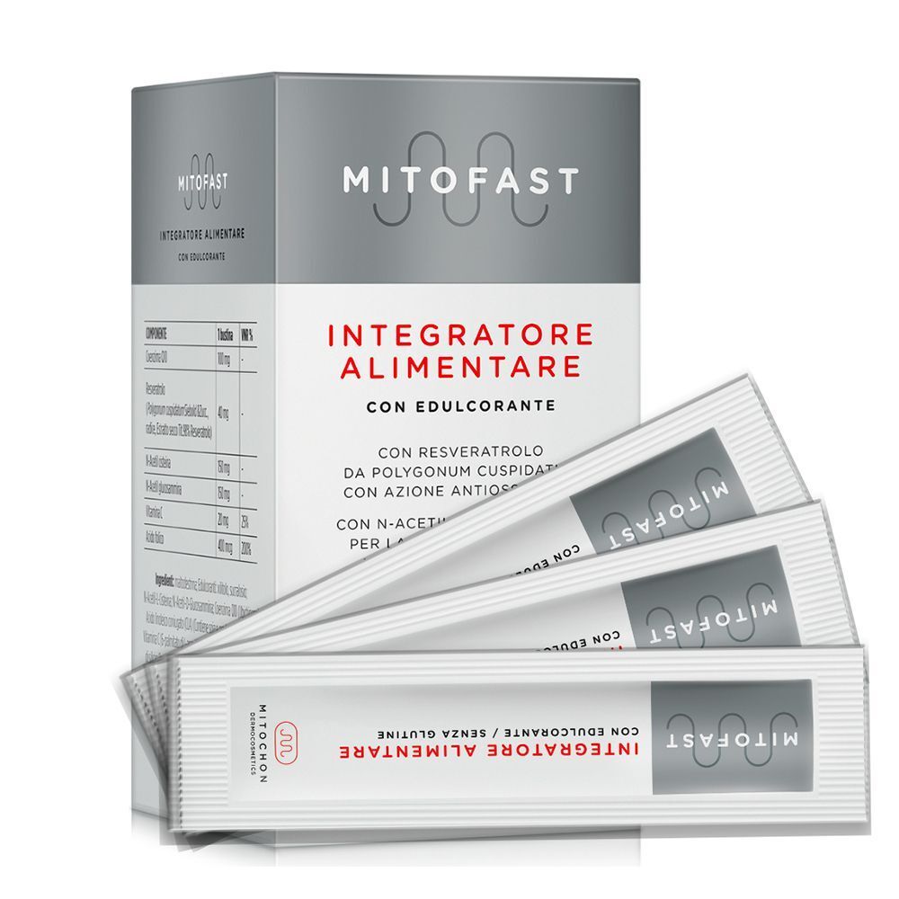 Mitochon Mitofast Integratore Alimentare Orosolubile Con Edulcorante Stick Orosolubili