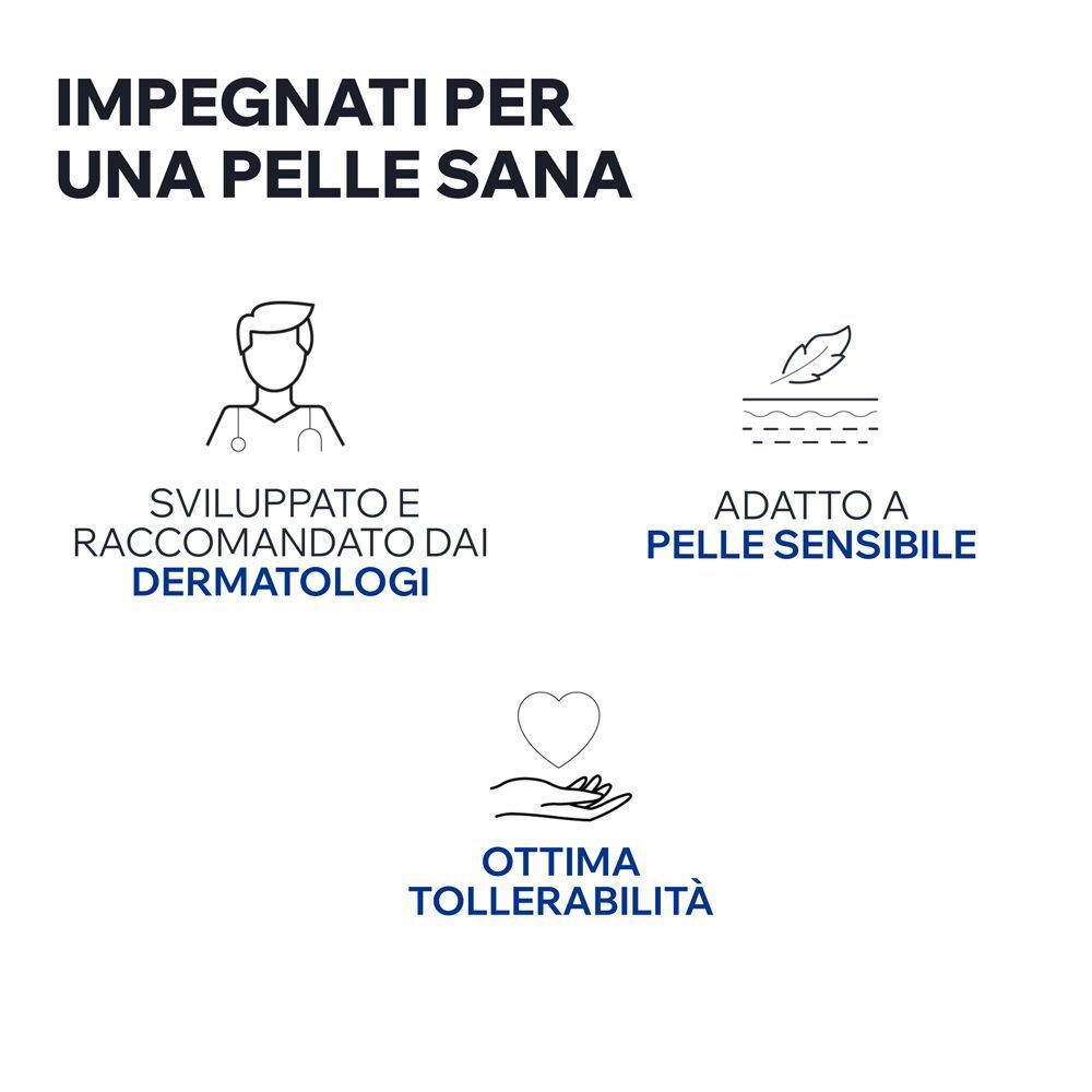 Icone per sviluppo dermatologico, pelle sensibile e tollerabilità.