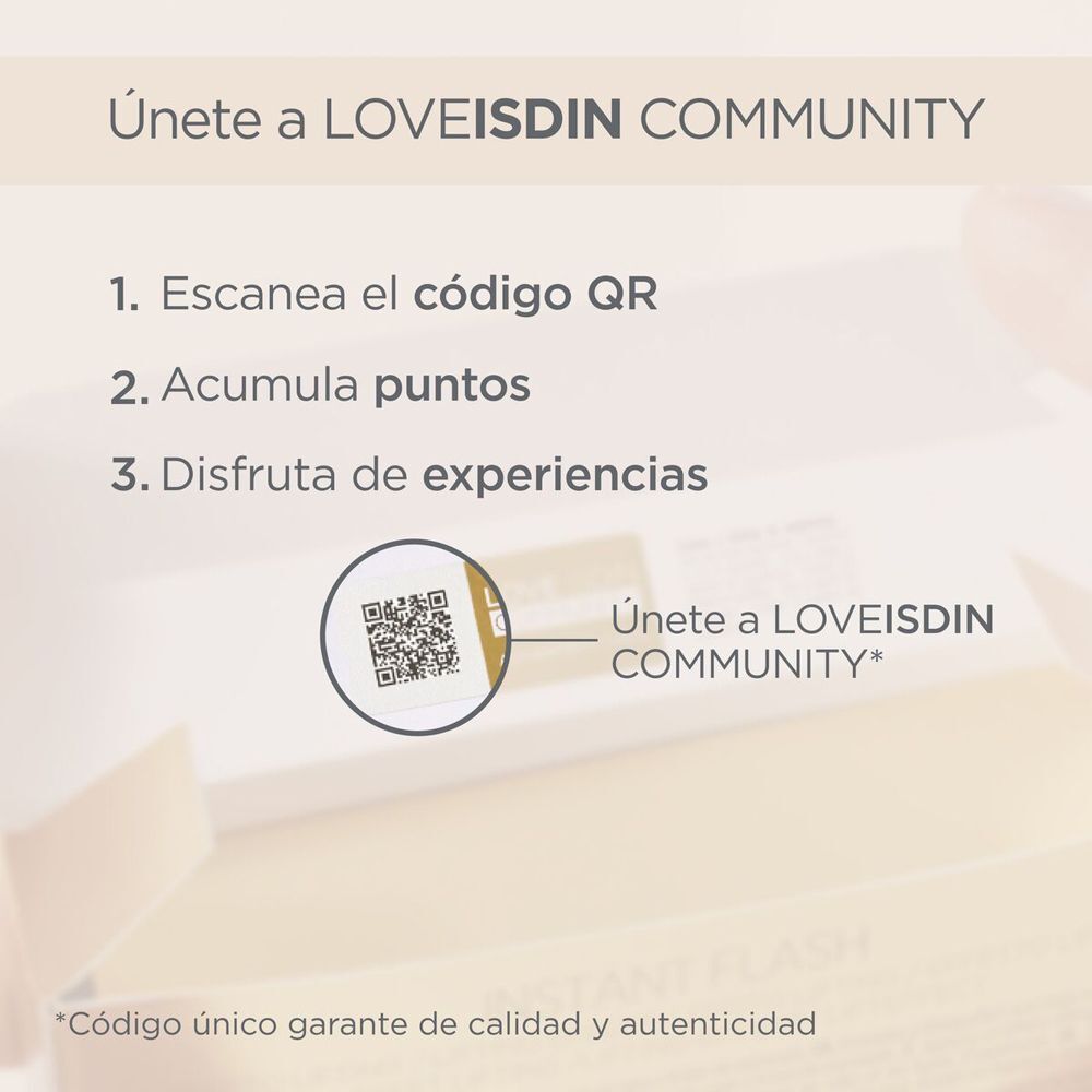 Codice QR e istruzioni per unirsi alla LOVEISDIN COMMUNITY.