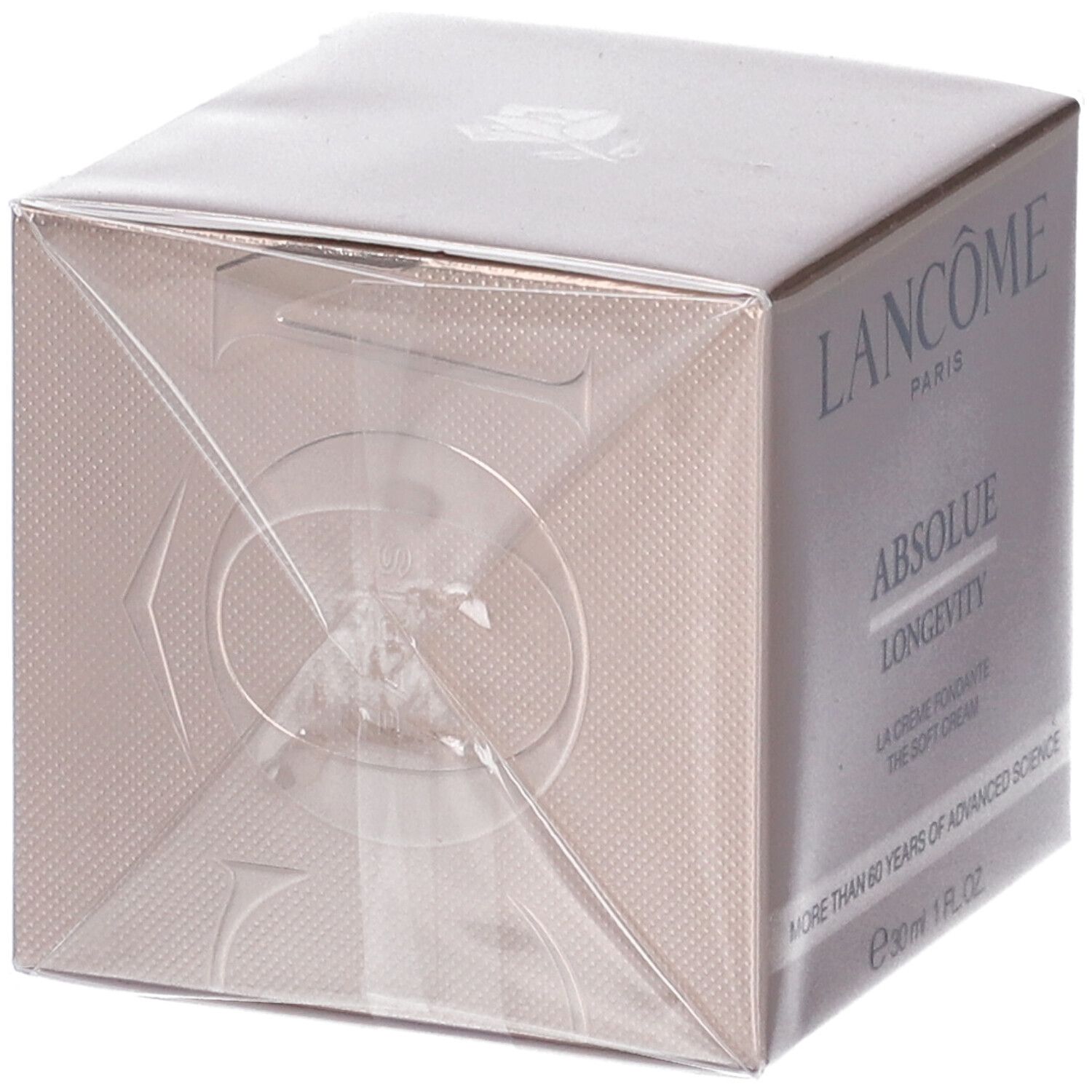 Confezione Lancôme Absolue Longevity The Soft Cream, vista laterale.