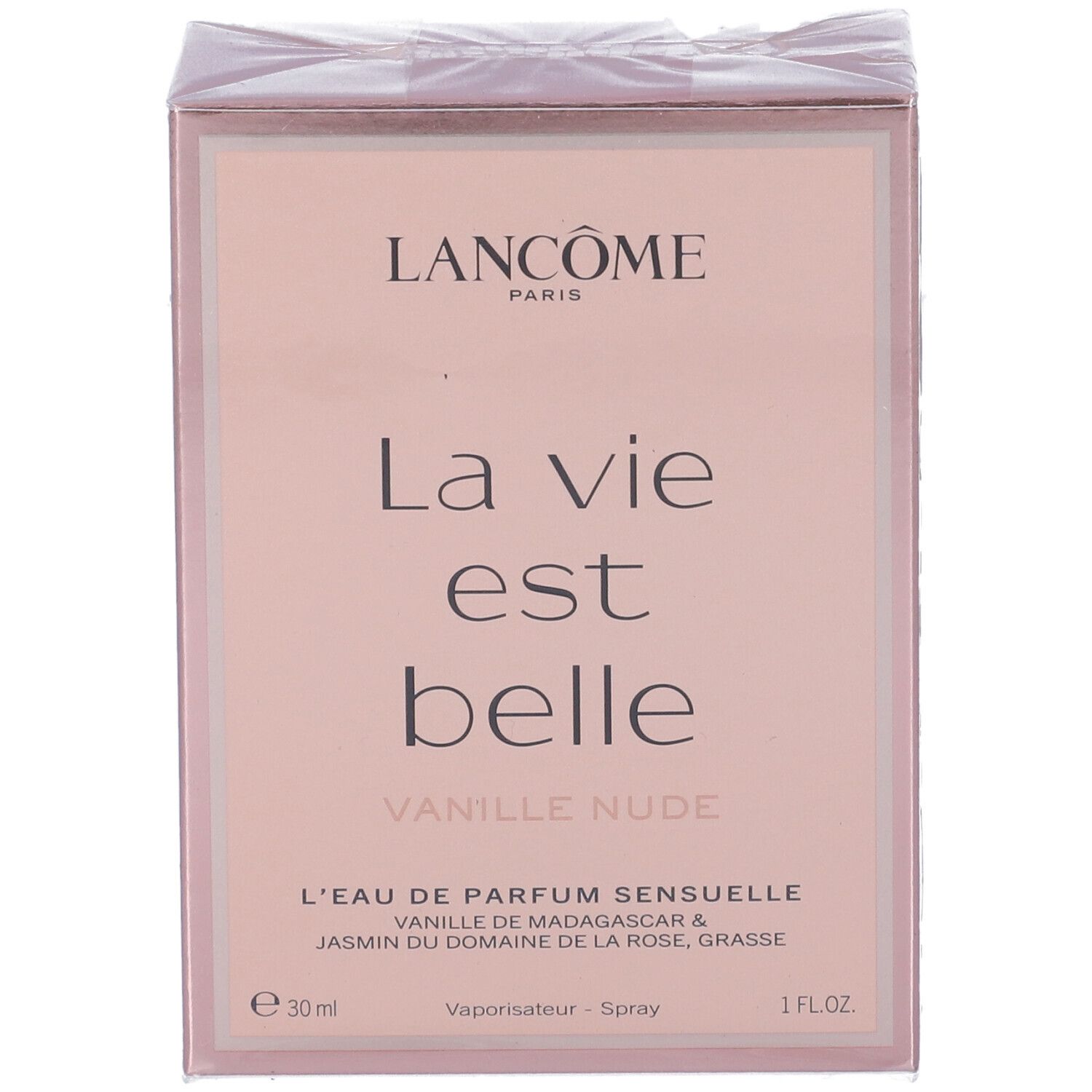 Lancôme La Vie Est Belle Vanille Nude Eau de Parfum 30ml confezione, fronte.