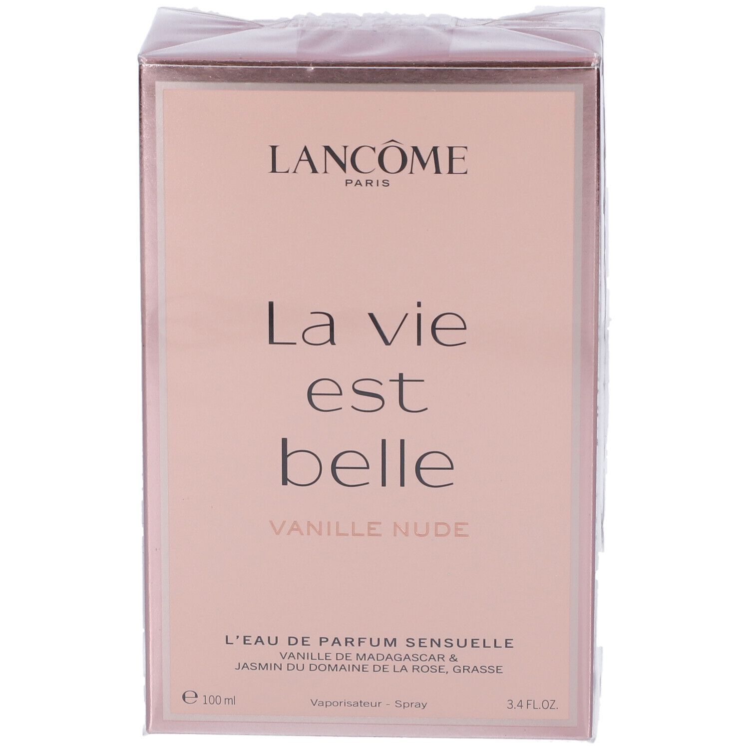 Lancôme La Vie Est Belle Vanille Nude Eau de Parfum 100ml confezione esterna, fronte.
