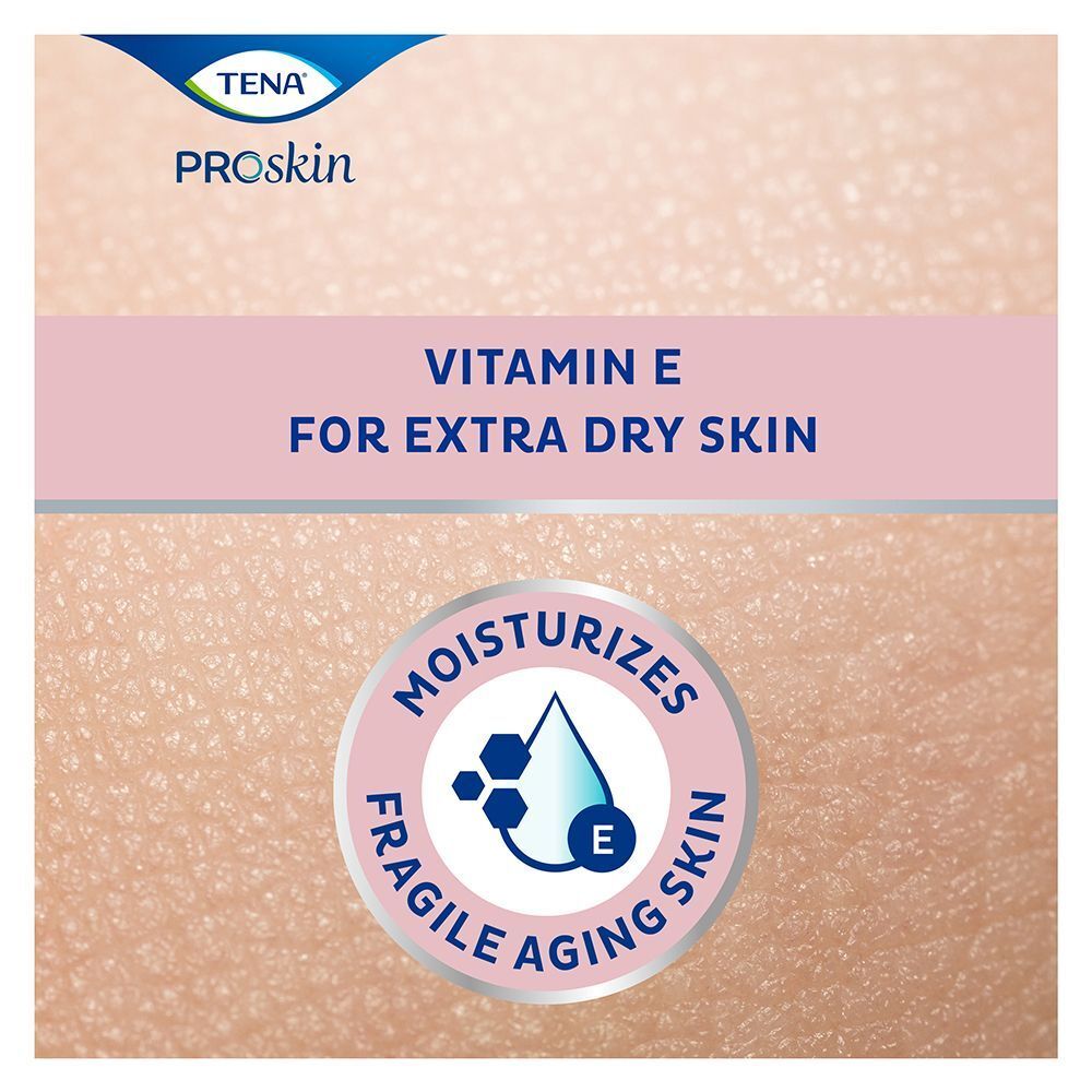 TENA Proskin Body Cream: Vitamina E per pelli secche e mature, idratante.