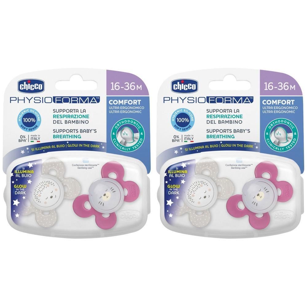 Chicco Succhietto Comfort Lumi In Silicone G16-36 Mesi 2