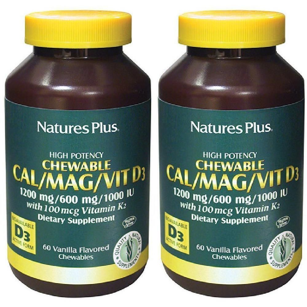 Cal/Mag/D3 Calcio Magnesio Vitamina D3 Masticabile Alla Vaniglia 60 Tavolette 337 Mg