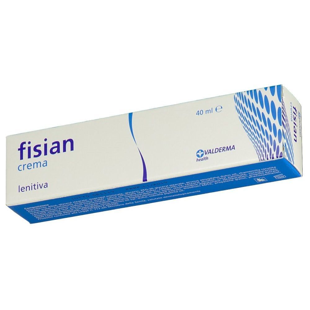 Confezione di Fisian Crema Lenitiva, 40 ml, vista frontale.