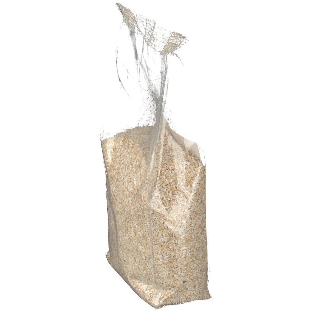 Confezione di crusca d'avena bio Fior di Lolo, vista frontale obliqua.
