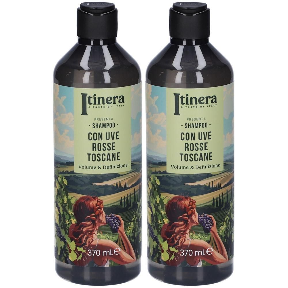 Itinera Shampoo Ricci Sublimi Con Uve Rosse Toscane Flacone