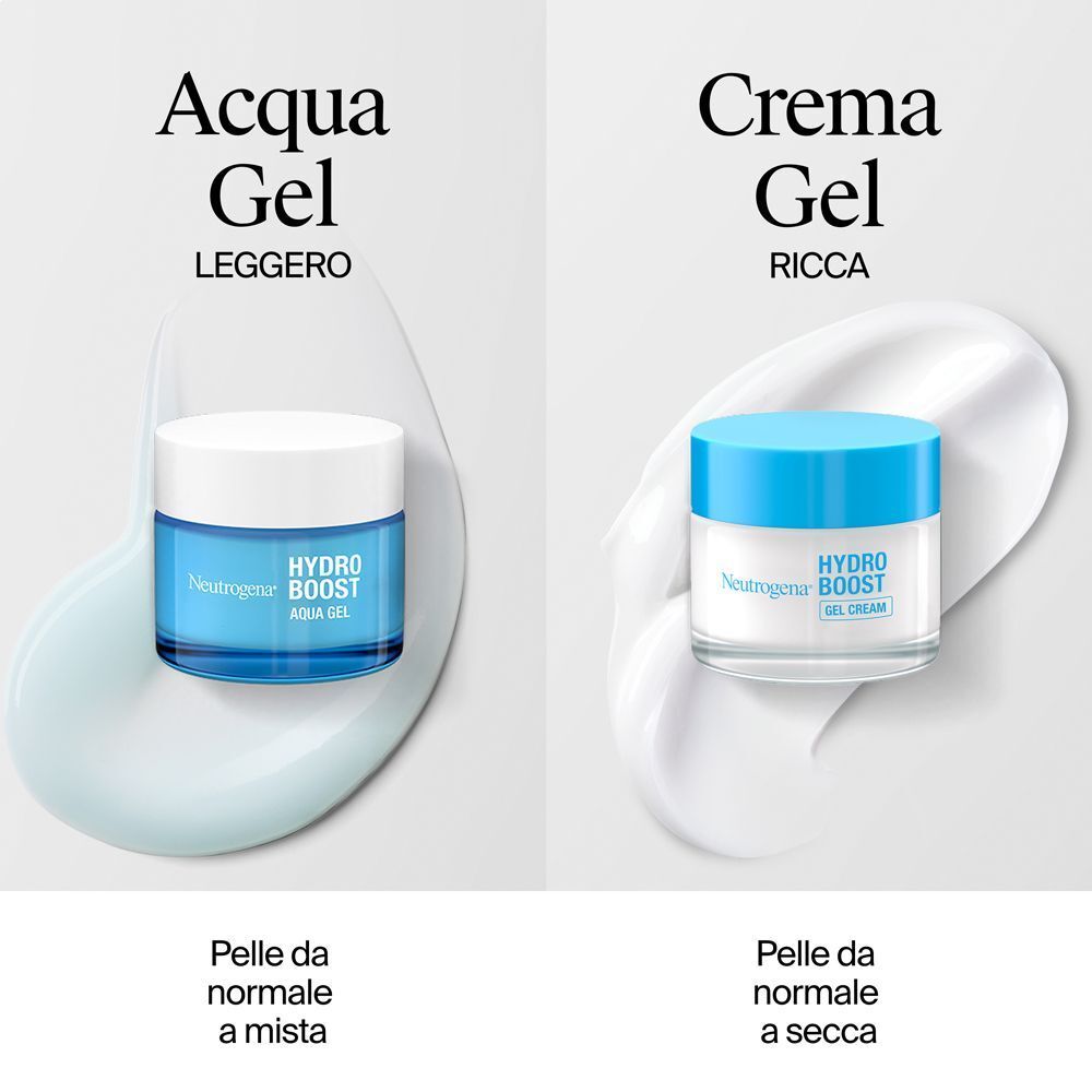 Confronto tra Neutrogena Hydro Boost Aqua Gel e Gel Cream.
