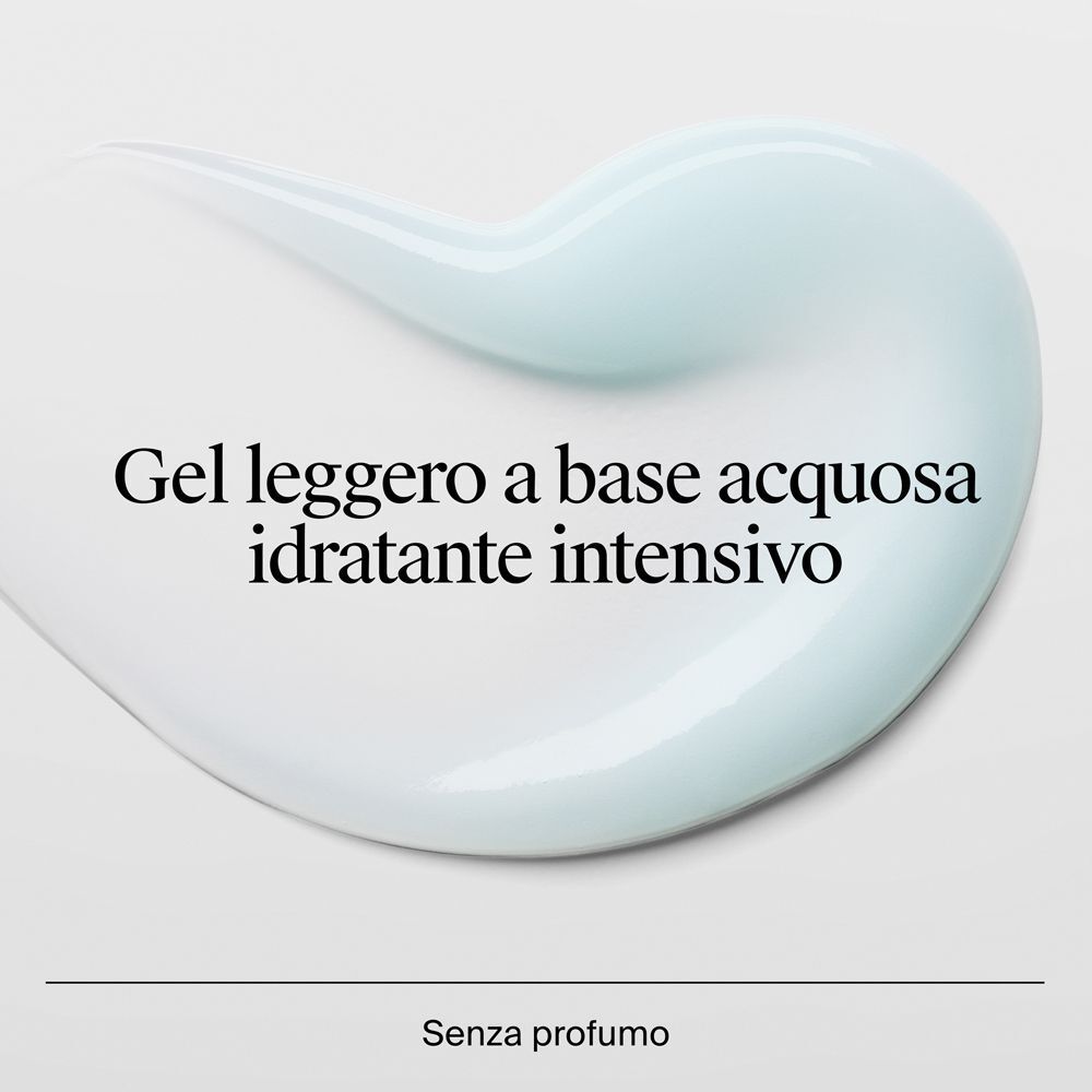 Gel leggero a base acquosa, idratante intensivo.