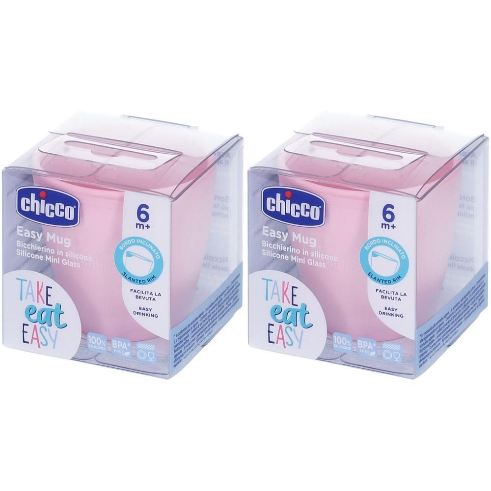 Chicco Biberon Silicone Rosa 6 Mesi+