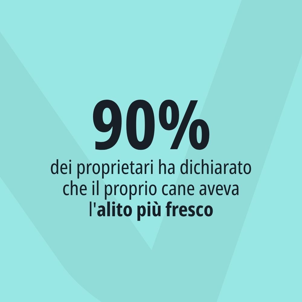 Visualizzazione: 90% dei proprietari ha segnalato un alito più fresco.