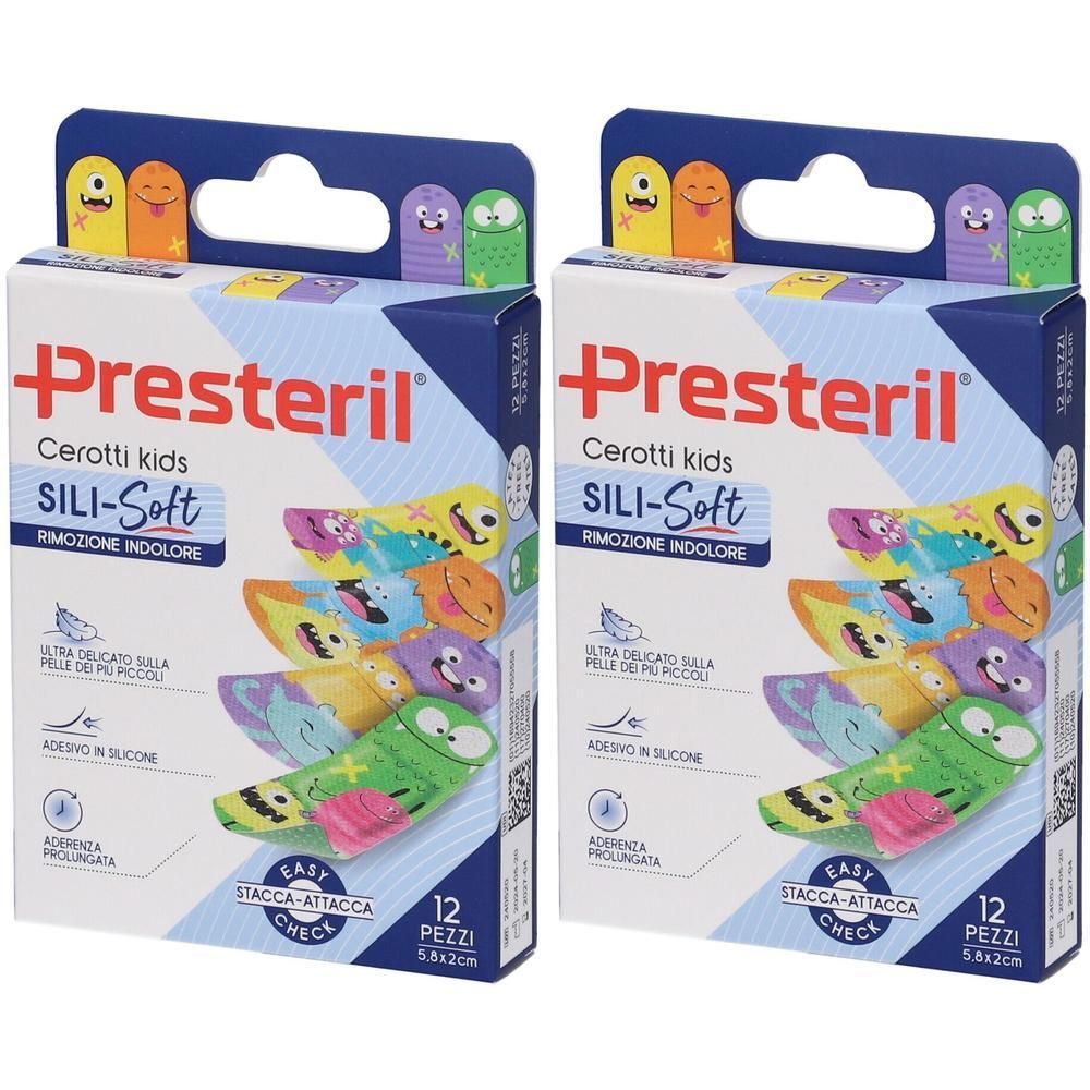 Cerotto Presteril Sili-Soft Kids 5,8X2 cm 12 Pezzi