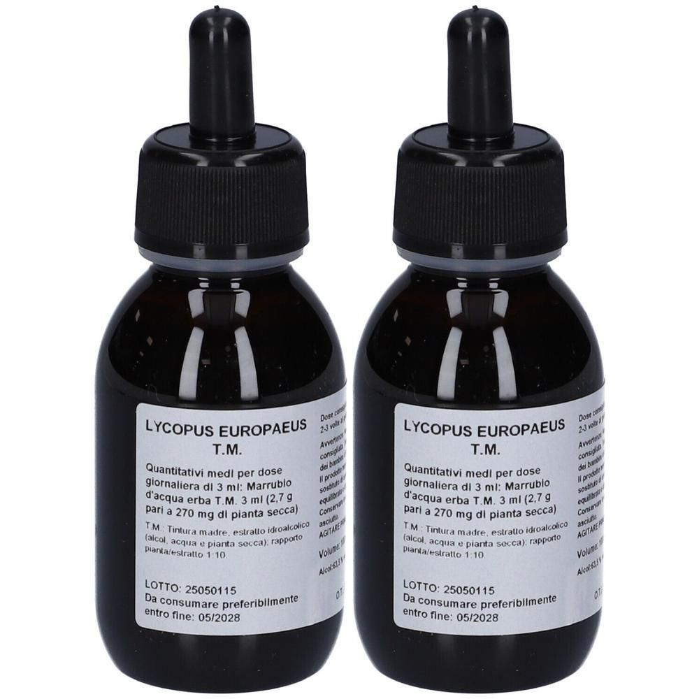 Lycopus Europaeus Marrubio D'Acqua Erba Tintura Madre Gocce 100 Ml