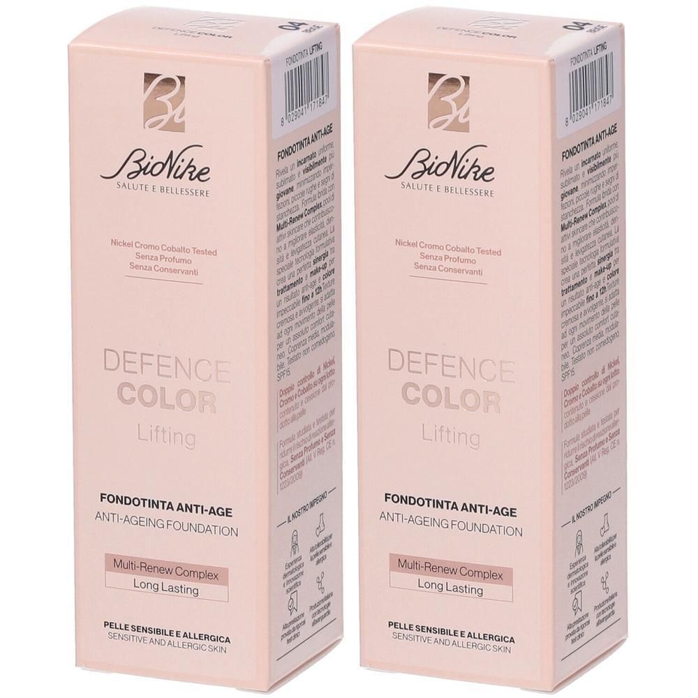 Bionike Defence Color Lifting Fondotinta Anti Age 04 Beige