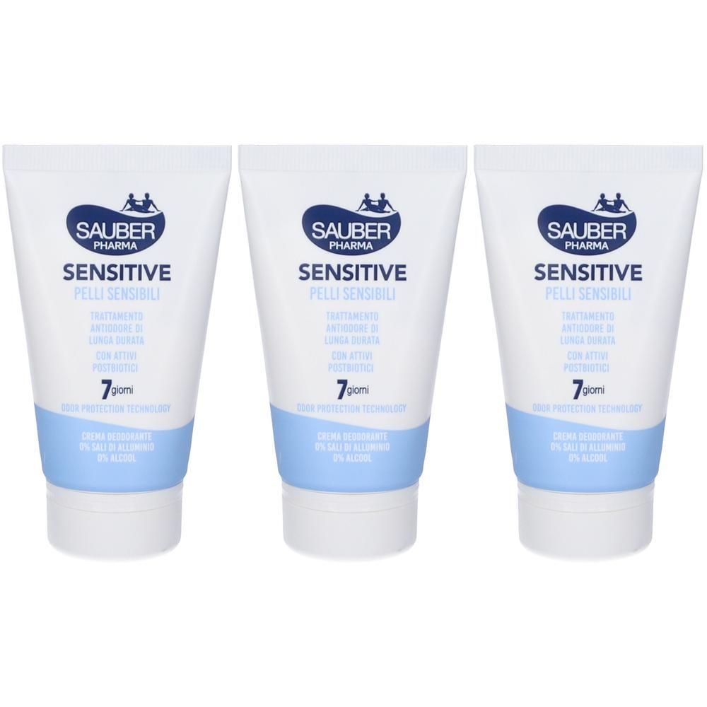 Sauber Deo 7 Giorni Sensitive Pelli Sensibili Crema Deodorante