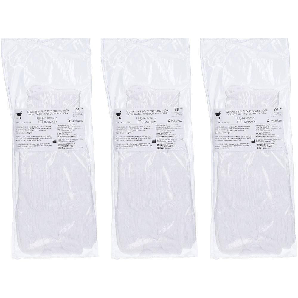 Guanto Cotone Bianco 9