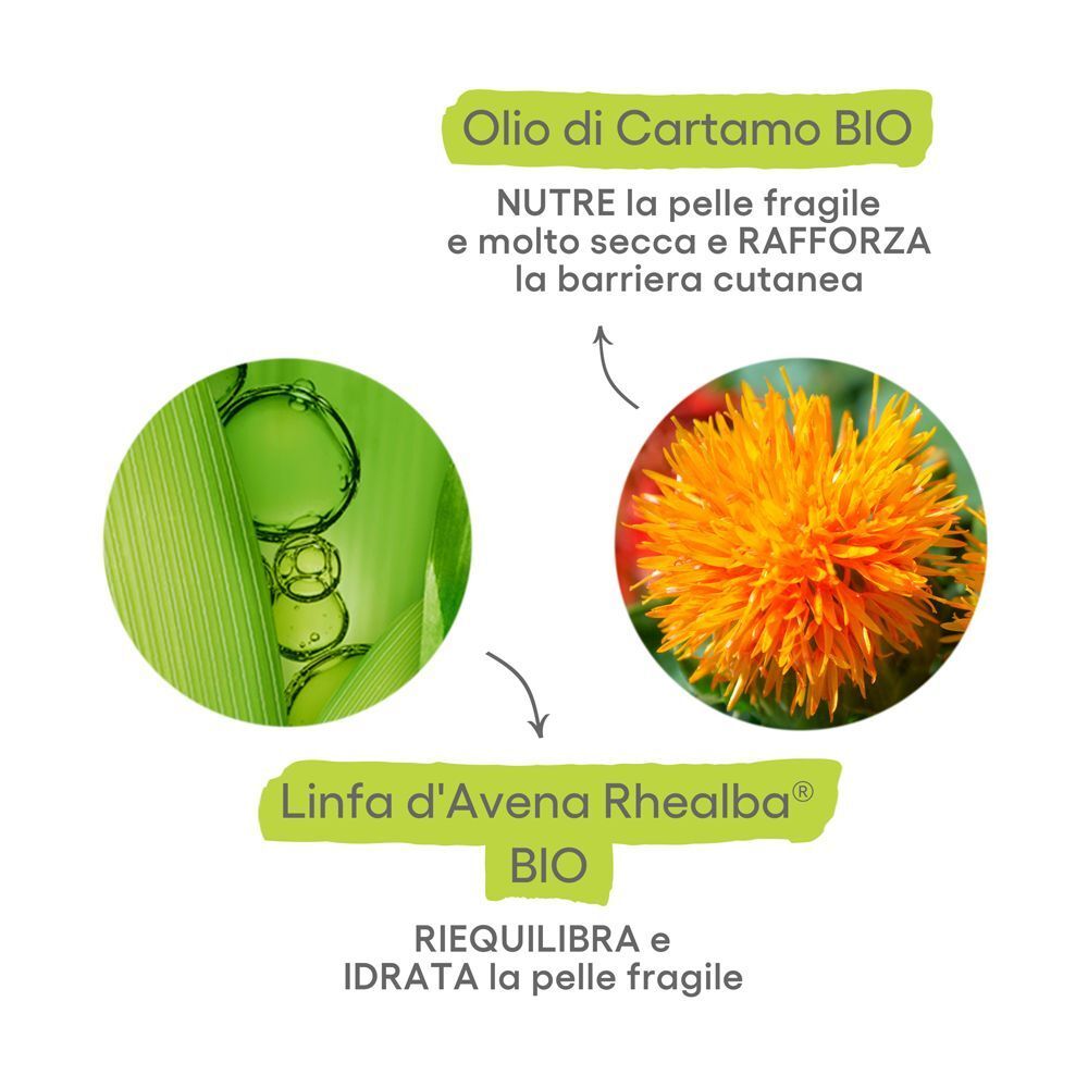 Olio di fico d'India bio e linfa di Avena Rhealba bio per il trattamento A-Derma Biology Nutri.