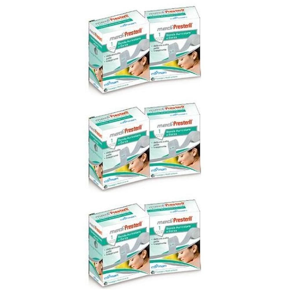 Benda Auricolare Garza Medipresteril 12/8 Fu M5X1Cm 14/14 Fili