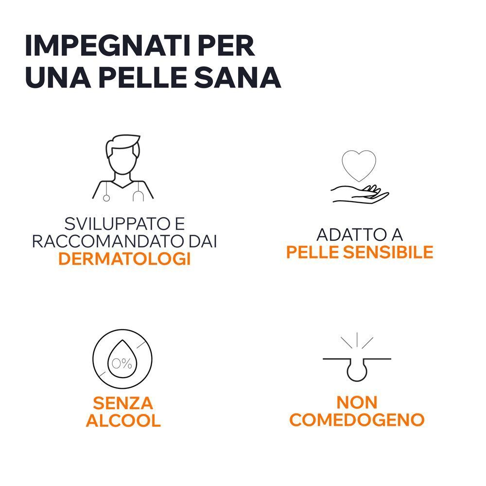 Uriage Bariésun: Sviluppato da dermatologi, per pelli sensibili, senza alcol, non comedogeno.