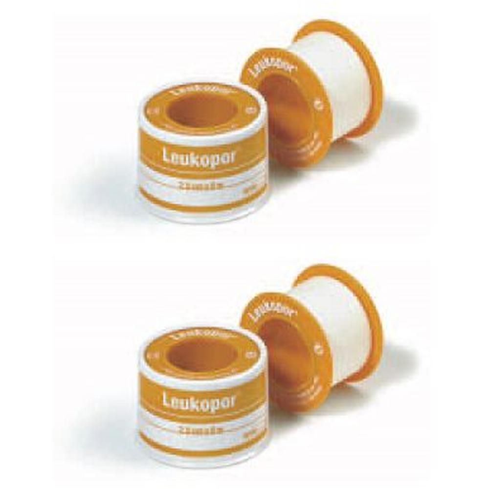 Cerotto Adesivo Ipoallergenico Leukopor. Supporto: Tessuto Non Tessuto Bianco Di Poliestere E Viscosa Adesivo Poliacrilico Senza Resine E Gomme Naturali. 5X5Cm Mutabile