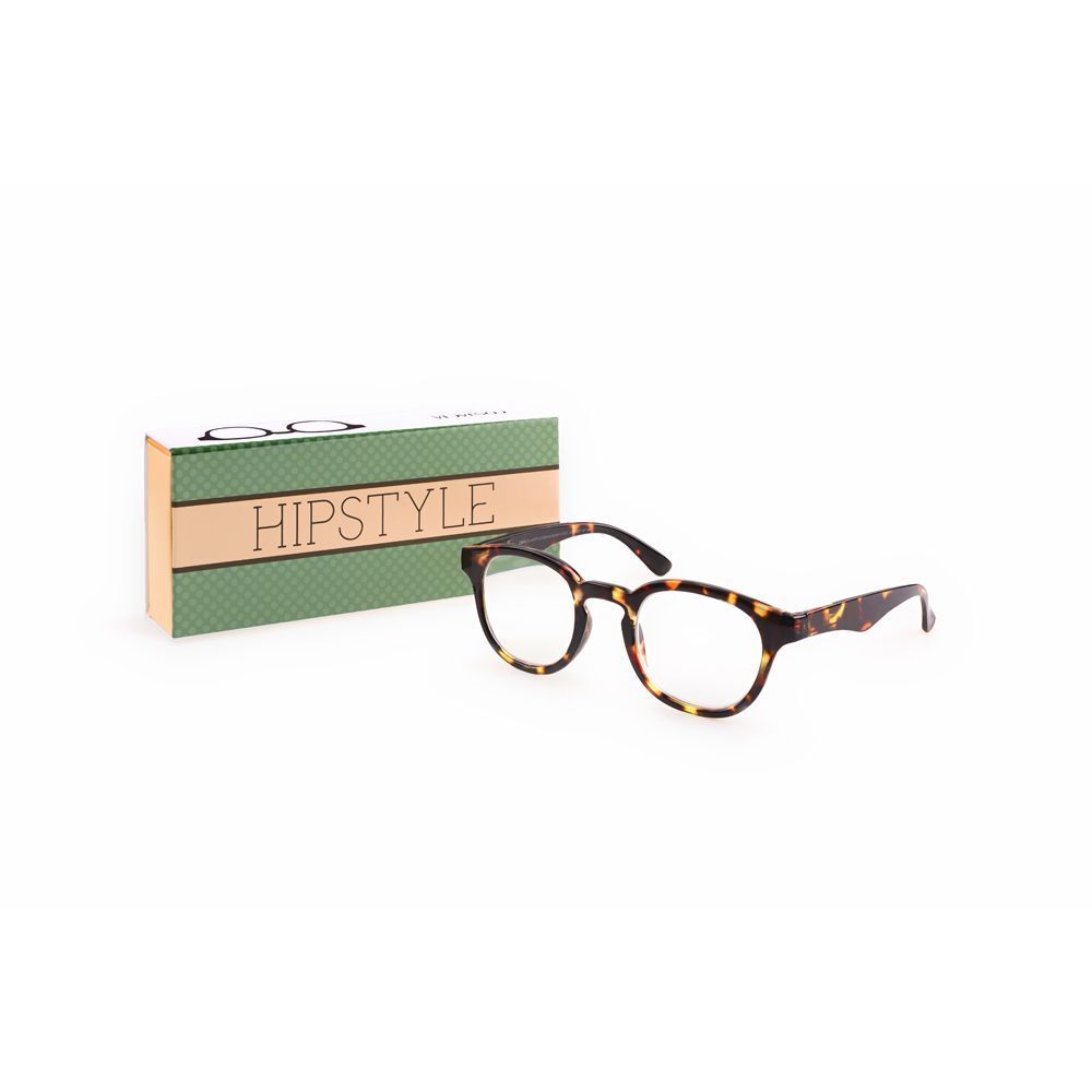 Occhiale da lettura tartarugato con scatola 'HIPSTYLE'.