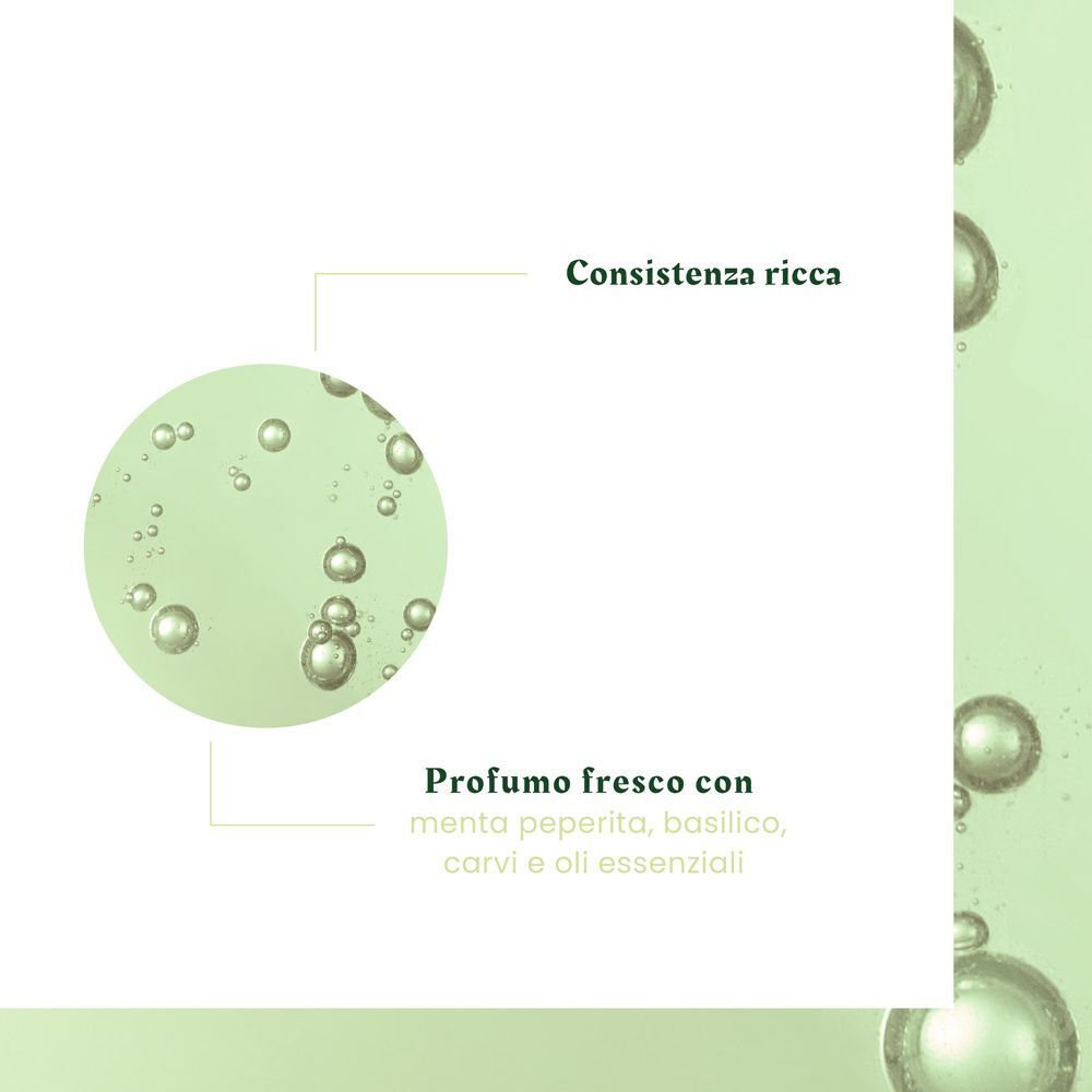 René Furterer Naturia Shampoo Micellare: consistenza ricca e profumo fresco.