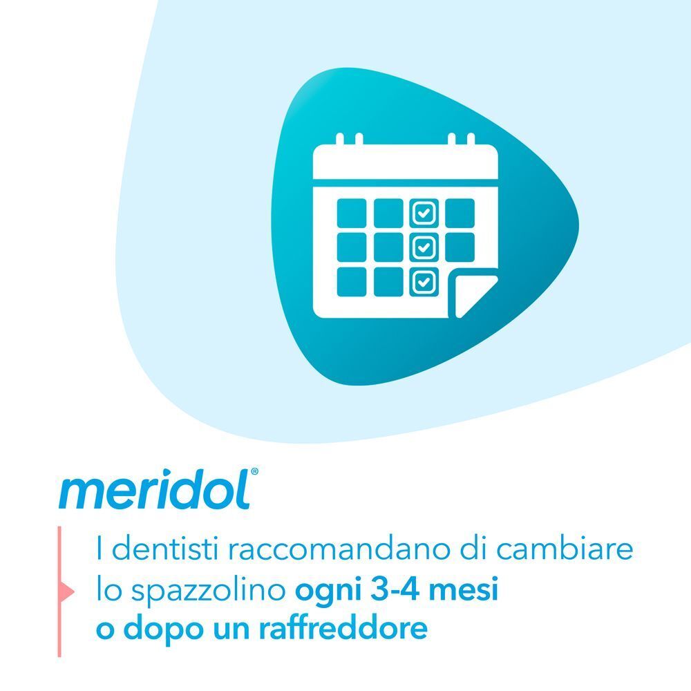 Simbolo di un calendario con segni di spunta, che indica la sostituzione consigliata dello spazzolino.