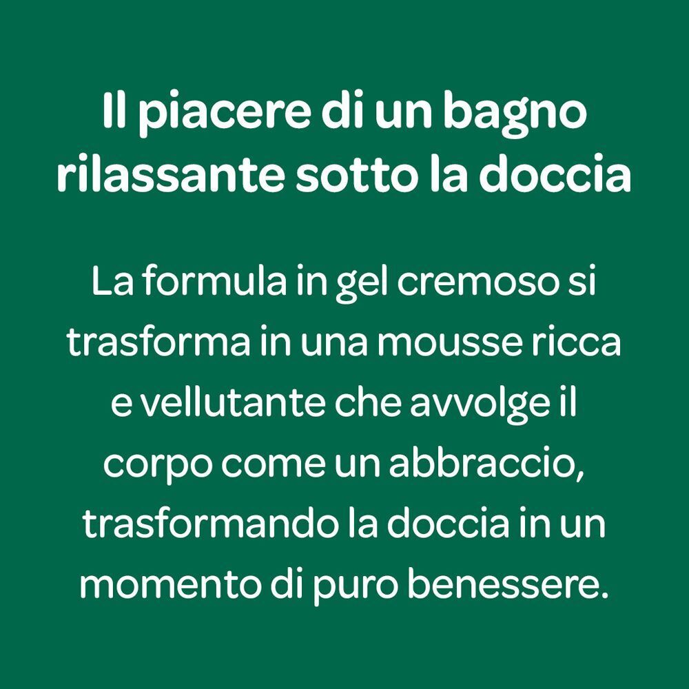 Testo sul piacere di un bagno rilassante con Borotalco Abbraccio gel in mousse.