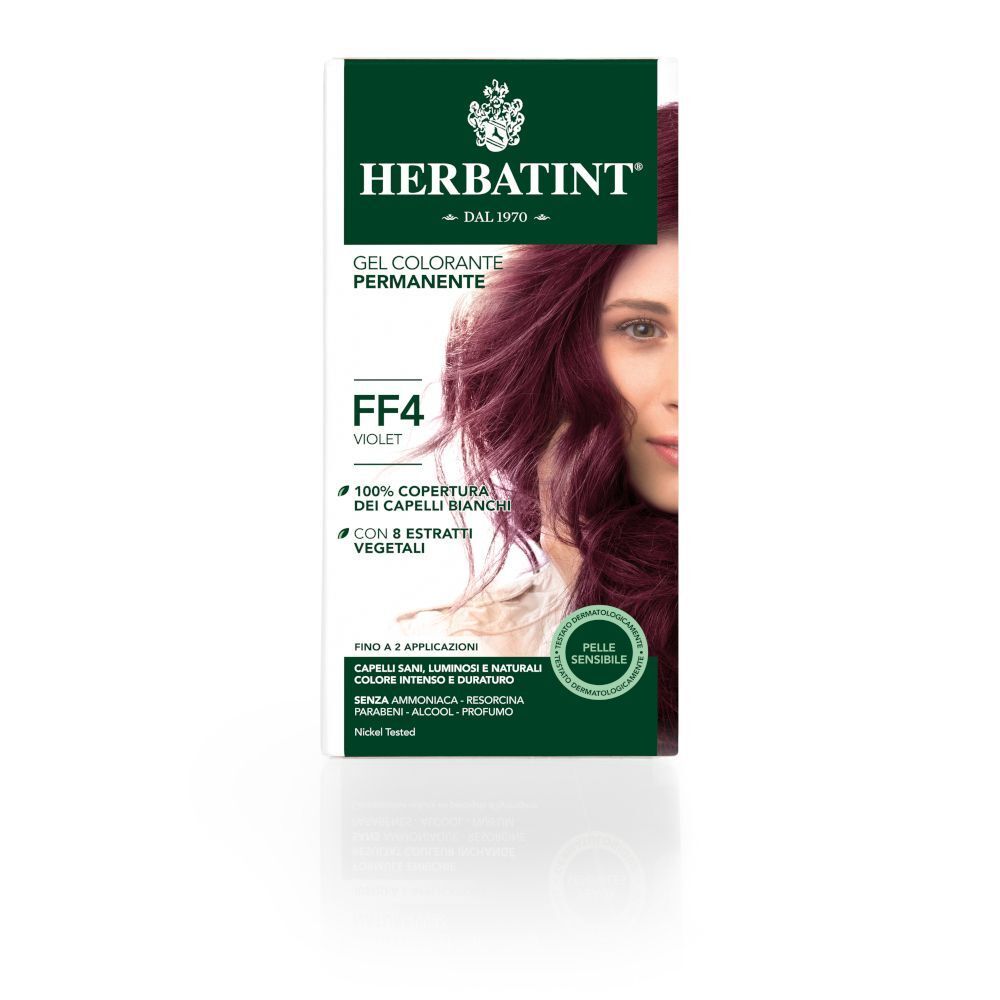 Confezione HERBATINT® FF4 Violetto con modella.