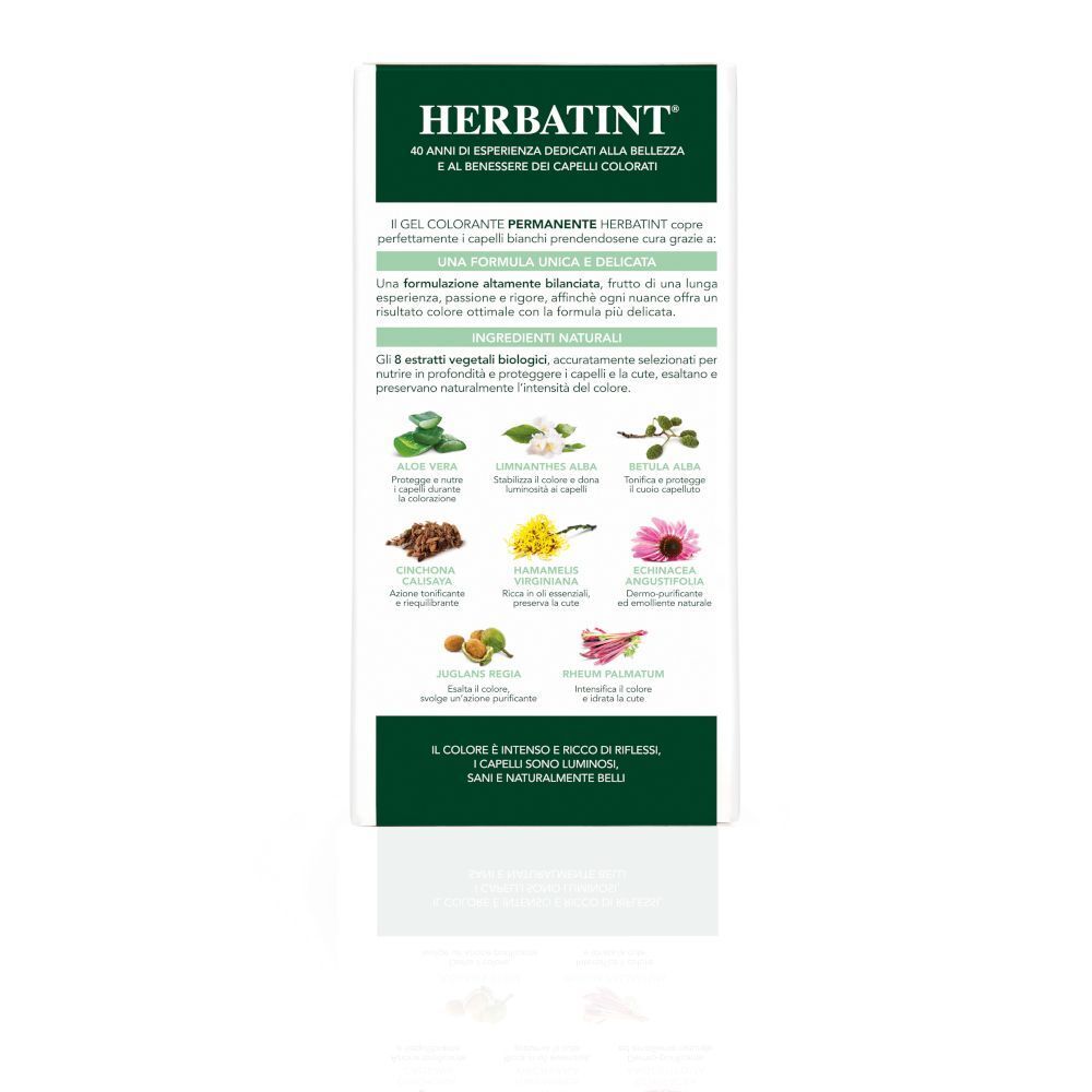 HERBATINT® FF4 Violetta colorazione: Retro della confezione con ingredienti e dettagli.