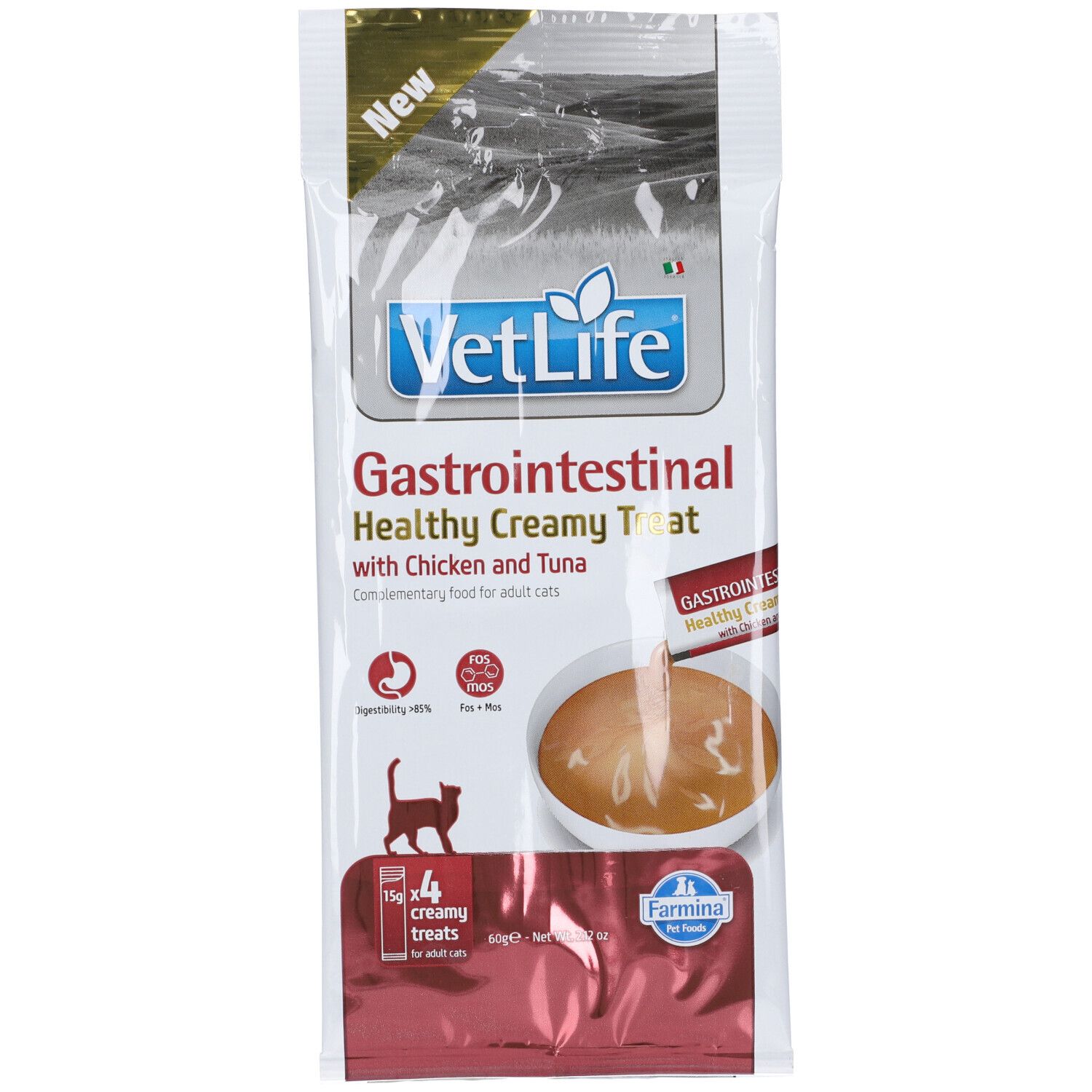 Farmina Vet Life Gastrointestinal Healthy Creamy Treat con Pollo e Tonno